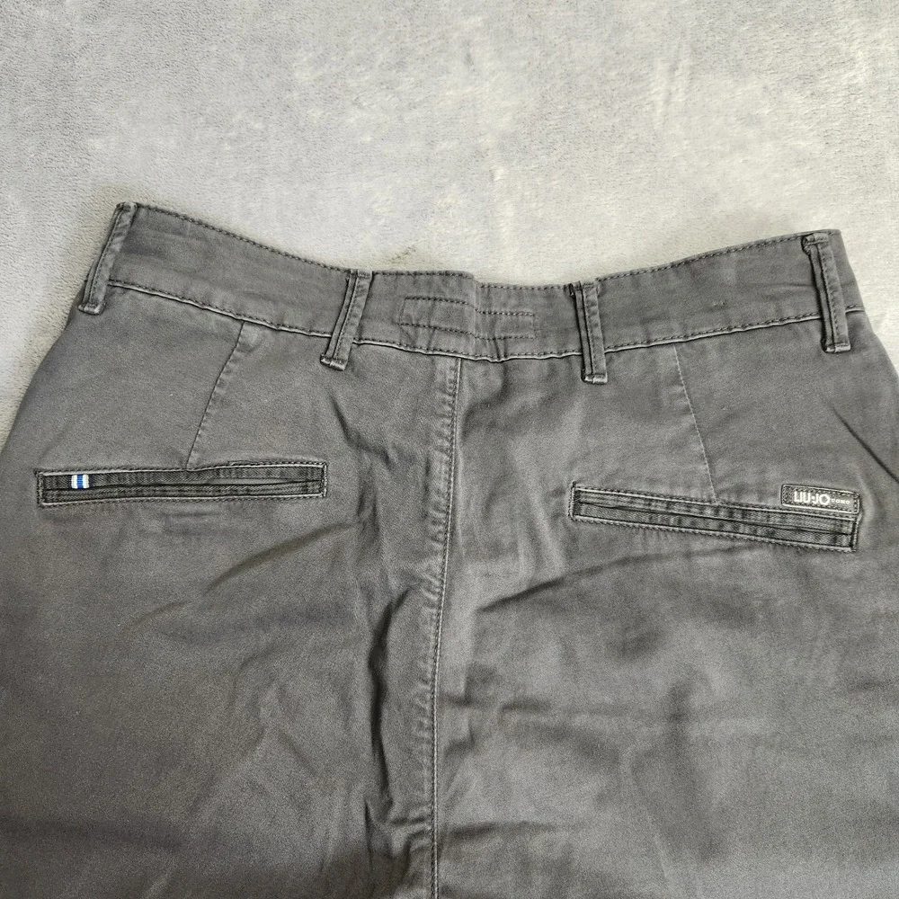 New LIU JO UOMO Men's Slim Fit Chino Pants Medium Grey 44 30 NWT Italian Gray